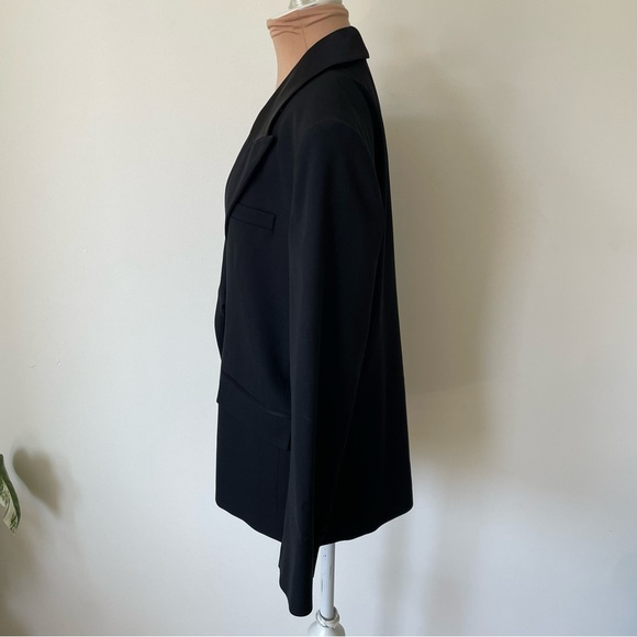 ba&sh Grace Tuxedo Jacket Black Double Breasted Viscose Lady Blazer NWT Size 2/M - Picture 7 of 12